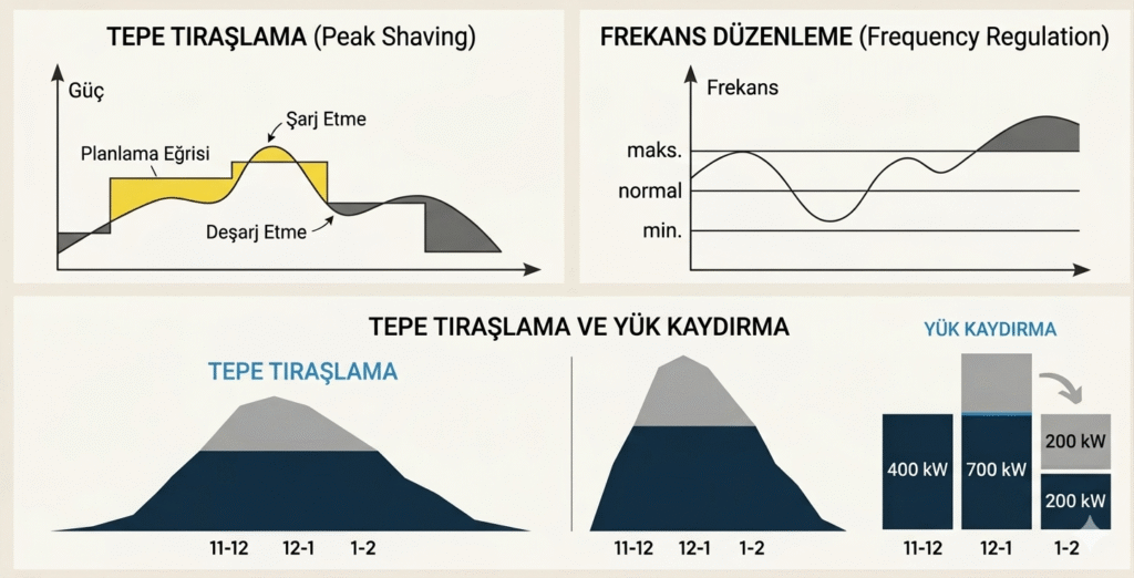 Tepe Tıraşlama Frekans Düzenleme ve Yük Kaydırma